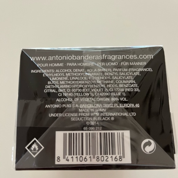 ANTONIO BANDERAS URBAN SEDUCTION IN BLACK EAU DE TOILETTE FOR MEN 100ML - Picture 3 of 3